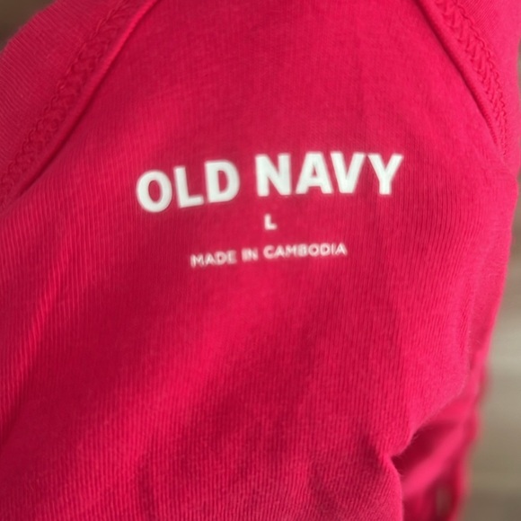 Old Navy Pink Sleeveless Fitted Crop Tank Top - Picture 3 of 4